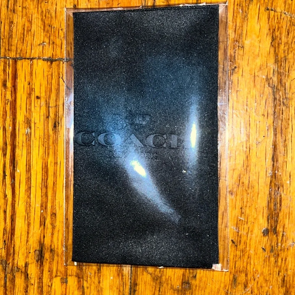 NEW COACH Sunglasses Embossed hard shell Black Case Embossed Cleaning Cl… - Picture 12 of 13